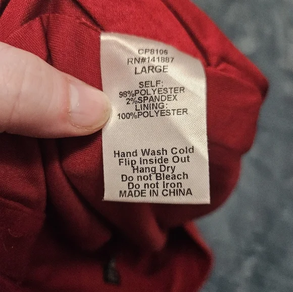 Dark Red TCEC Shorts With Zippers On Front! - Picture 5 of 7